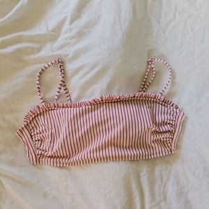 Striped Bandeau Bikini Top